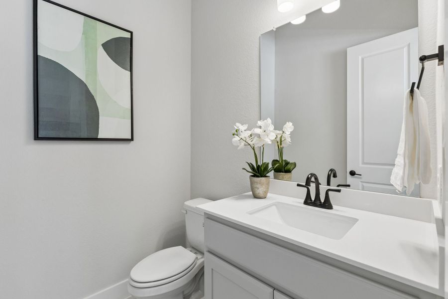 Furnished interior view inside a new home in Newman Village Townhomes, Frisco (Image 31).