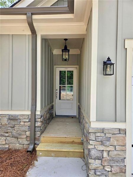 Exterior details and patio area of a home in , Waleska (Image 17).