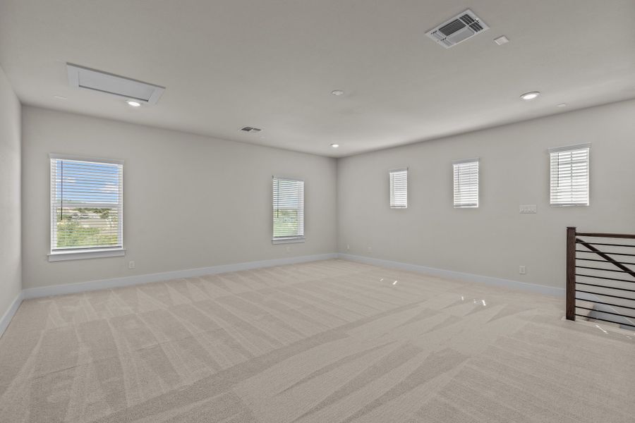 Representative unfurnished interior of a home built from the Fredericksburg by Beazer Homes in Highland Estates, San Antonio (Image 11). Representative unfurnished interior of a home built from the Fredericksburg by Beazer Homes in Highland Estates, San Antonio (Image 11).