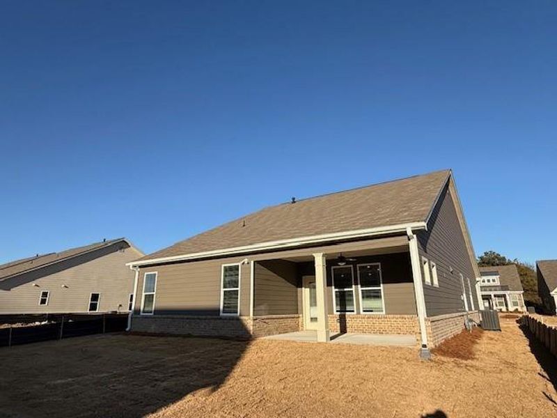Exterior details and patio area of a home in Cooper's Walk, Loganville (Image 2). Exterior details and patio area of a home in Cooper's Walk, Loganville (Image 2).