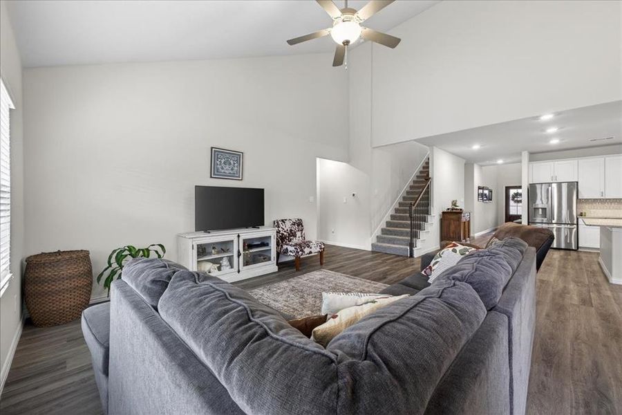 Furnished interior view inside a new home in Tesoro at Chisholm Trail Ranch, Crowley (Image 9).