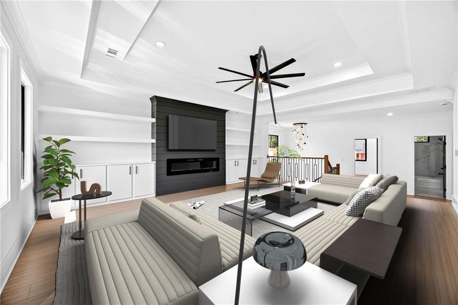 Furnished interior view inside a new home in , Auburn (Image 17).