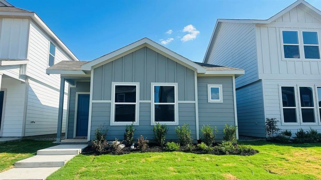 Front Elevation - D.R. Horton's Acorn Floorplan Elevation A- All Home and community information, including pricing, included features, terms, availability and amenities, are subject to change at any time without notice or obligation. All Drawings, pictures, photographs, video, square footages, floor plans, elevations, features, colors and sizes are approximate for illustration purposes only and will vary from the homes as built. Front Elevation - D.R. Horton's Acorn Floorplan Elevation A- All Home and community information, including pricing, included features, terms, availability and amenities, are subject to change at any time without notice or obligation. All Drawings, pictures, photographs, video, square footages, floor plans, elevations, features, colors and sizes are approximate for illustration purposes only and will vary from the homes as built.