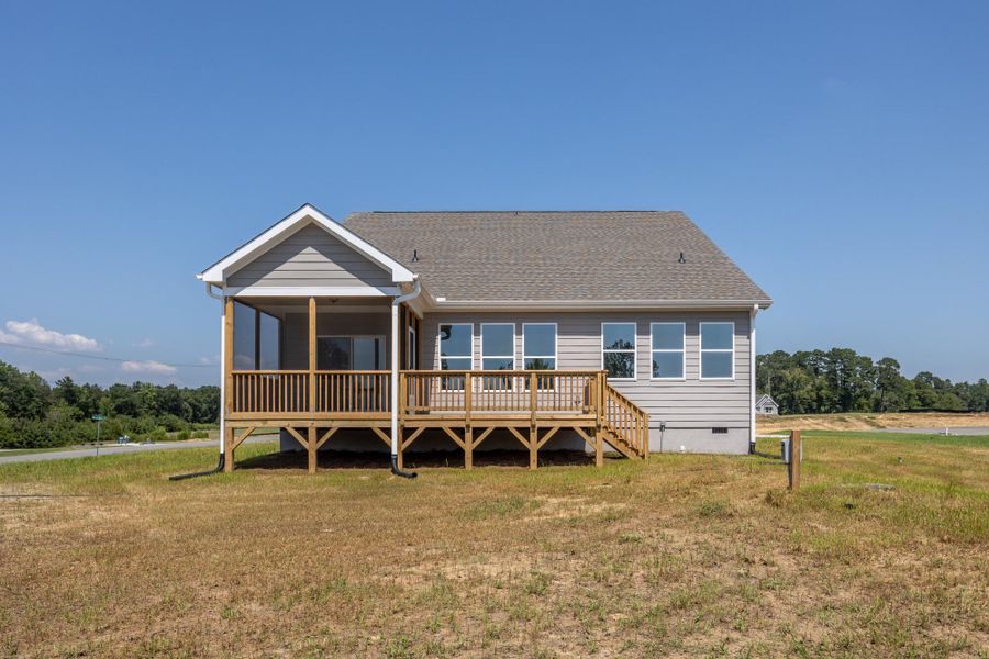 Exterior details and patio area of a home in Cedar Ridge, Angier (Image 17).