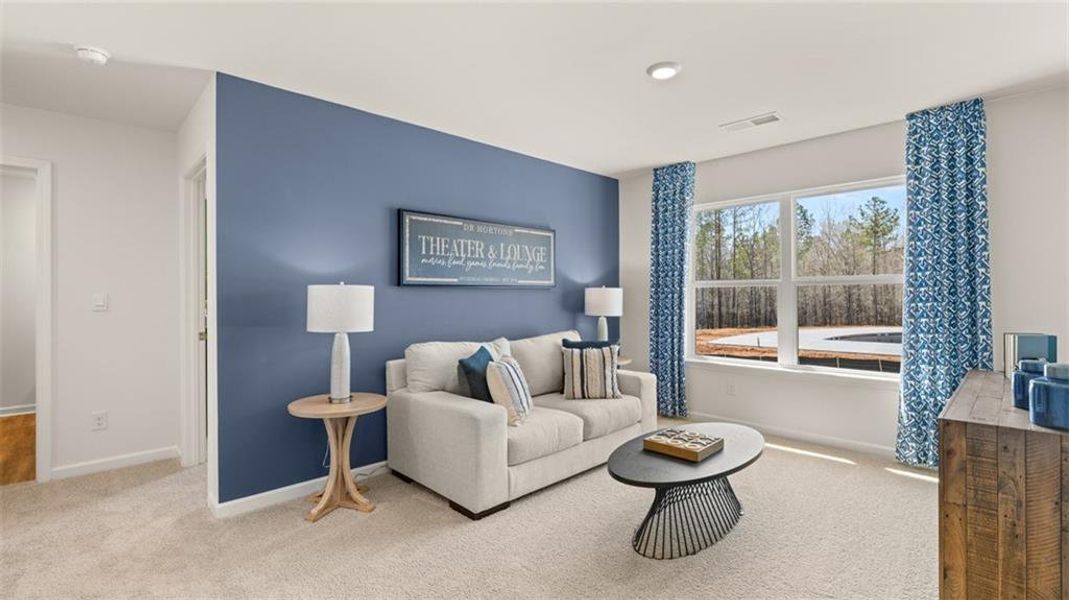 Furnished interior view inside a new home in Kingston Ranch at Lake Oconee, Buckhead (Image 56).
