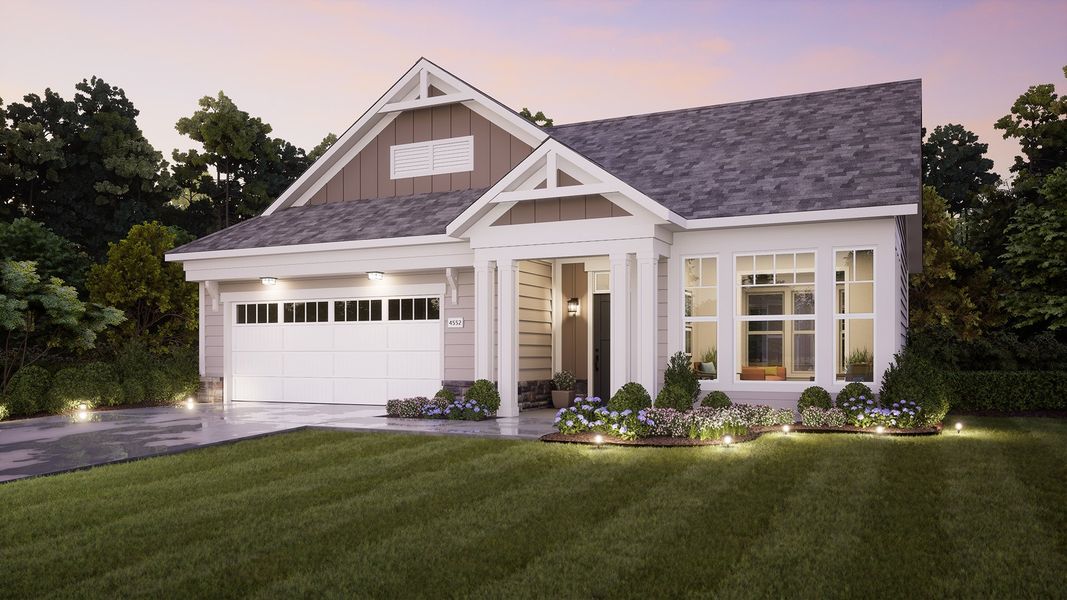 Representative exterior photo of a completed home built from the Palazzo by Epcon Communities in The Courtyards at Stewarts Creek, Smyrna, TN (Image 22).
