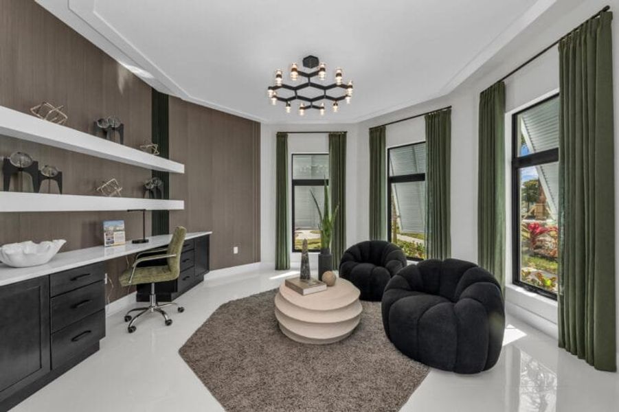 Representative furnished interior of a home built from the Silver Palm – Phase 2 by Medallion Home in Aqua, Bradenton (Image 40).
