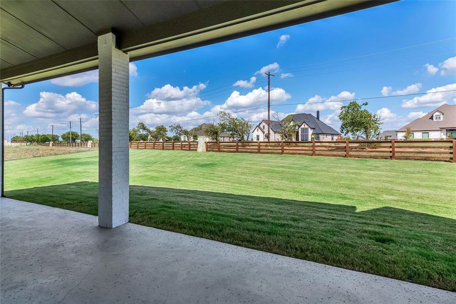 View of yard with a patio