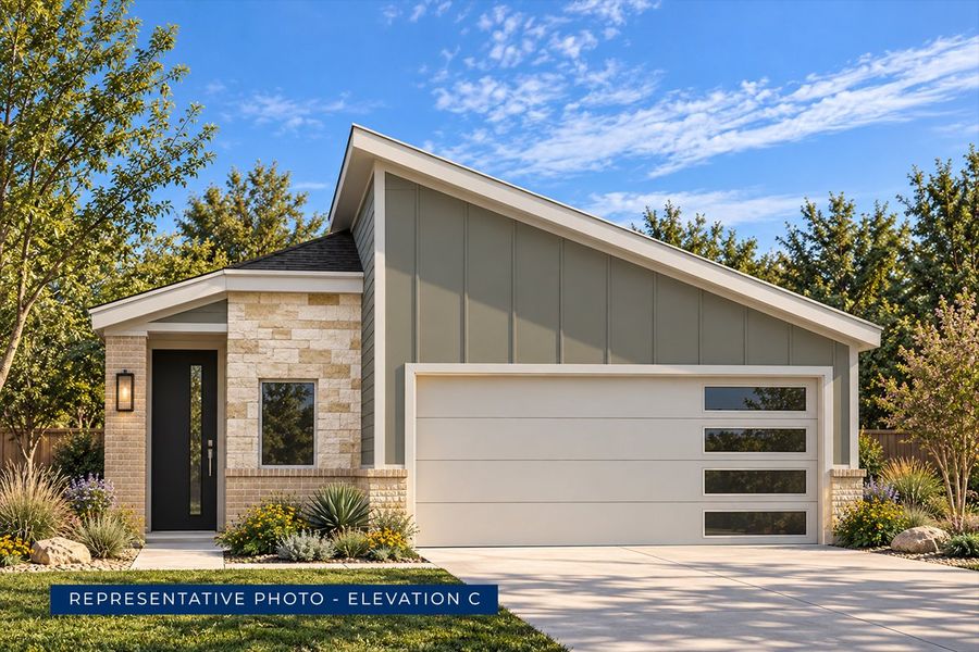 Representative exterior photo of a completed home built from the Wilson F by First Texas Homes in Oaklawn, Van Alstyne, TX (Image 5). Representative exterior photo of a completed home built from the Wilson F by First Texas Homes in Oaklawn, Van Alstyne, TX (Image 5).