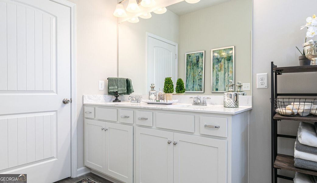 Furnished interior view inside a new home in The Cottages of Silvertown, Thomaston (Image 12).