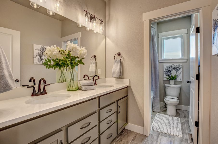 Representative furnished interior of a home built from the The Avalon by Landmark Homes in Vernazza, Windsor (Image 33).