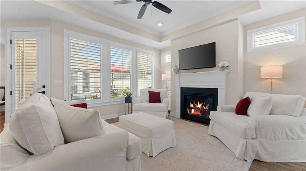 Furnished interior view inside a new home in The Courtyards at Bailey Farms, Dacula (Image 16).
