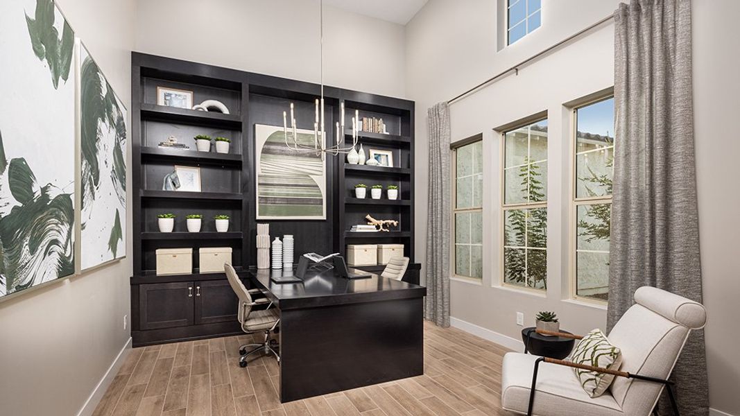 Furnished interior view inside a new home in Ellsworth Ranch, Queen Creek (Image 8).