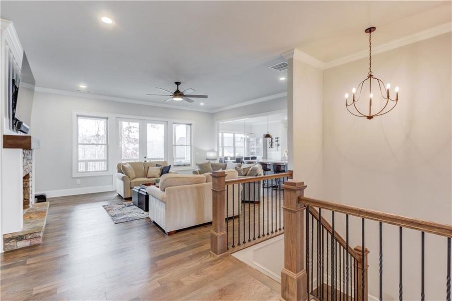 Furnished interior view inside a new home in , Gainesville (Image 8).