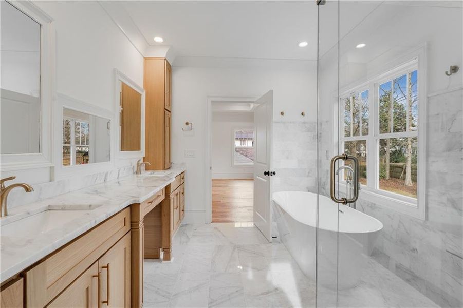 Furnished interior view inside a new home in , Atlanta (Image 39).