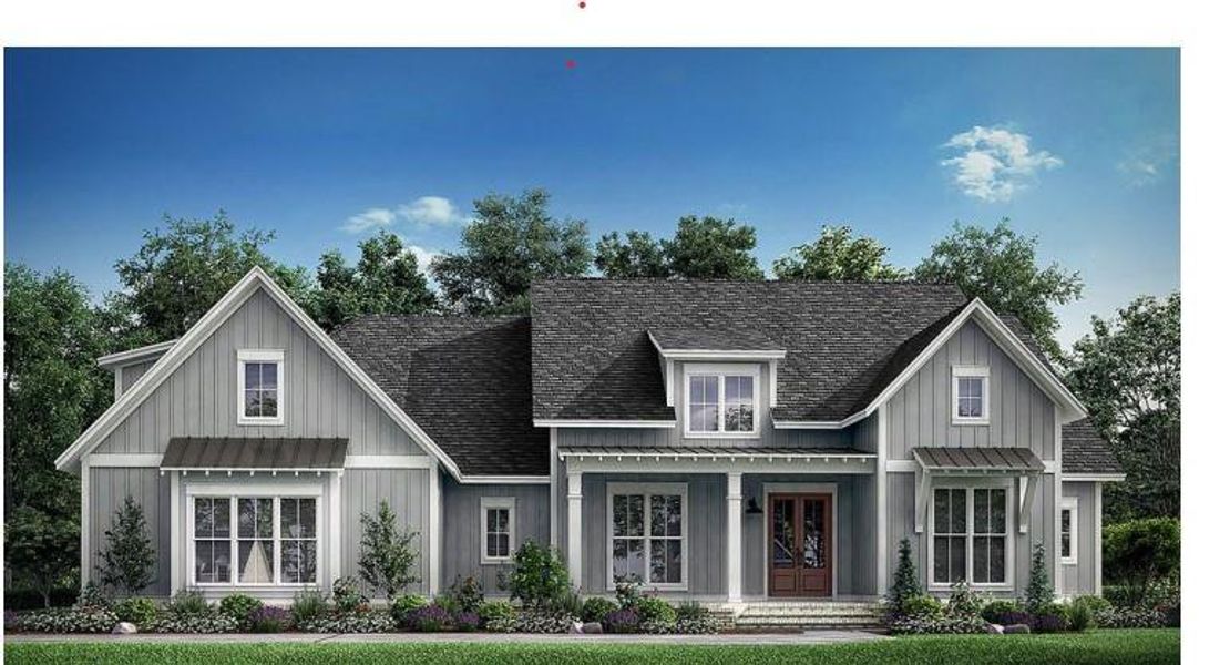 Front exterior of a new home in , Woodstock, GA, highlighting curb appeal (Image 1). Front exterior of a new home in , Woodstock, GA, highlighting curb appeal (Image 1).