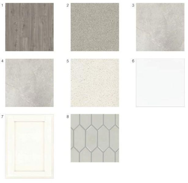 Sample of building materials used in homes in Rosewood Farm, Lawrenceville (Image 49).