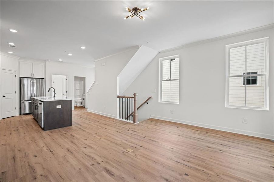 Spacious, unfurnished interior of a new home in The Village at River Green, Canton (Image 19).