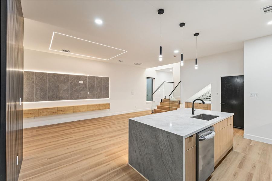 Furnished interior view inside a new home in , Houston (Image 6).
