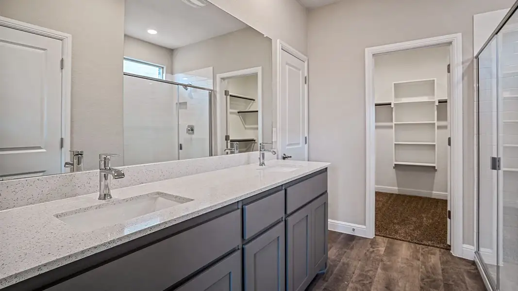 Furnished interior view inside a new home in Parkerville Meadows, DeSoto (Image 14).