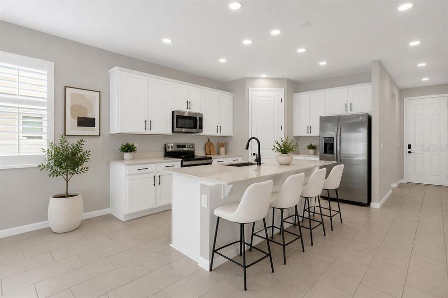 Furnished interior view inside a new home in Seasons at Lakeside Forest, Tavares (Image 15).