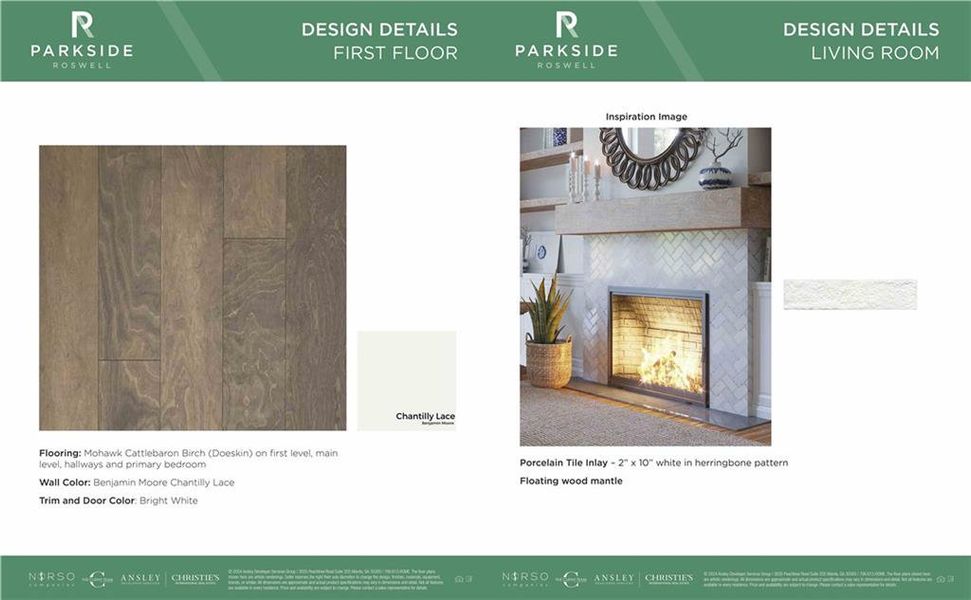 Sample of building materials used in homes in Parkside Roswell, Roswell (Image 47). Sample of building materials used in homes in Parkside Roswell, Roswell (Image 47).