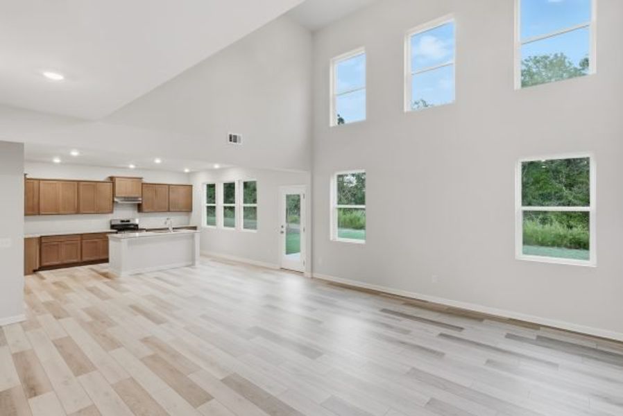 Representative unfurnished interior of a home built from the Clayton by Piedmont Residential in Hampton Ridge, Jefferson (Image 18).