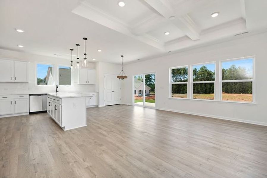 Representative unfurnished interior of a home built from the Shaw by True Homes in Whispering Hills, Locust (Image 12).