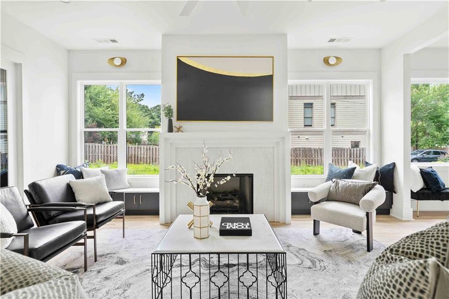 Furnished interior view inside a new home in , Atlanta (Image 11).