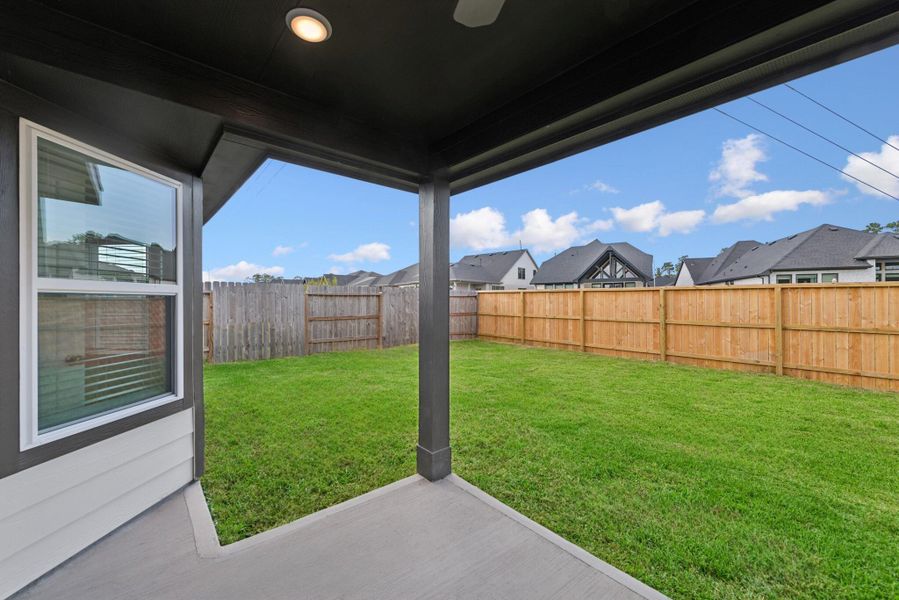 Exterior details and patio area of a home in Magnolia Ridge, Magnolia (Image 15). Exterior details and patio area of a home in Magnolia Ridge, Magnolia (Image 15).