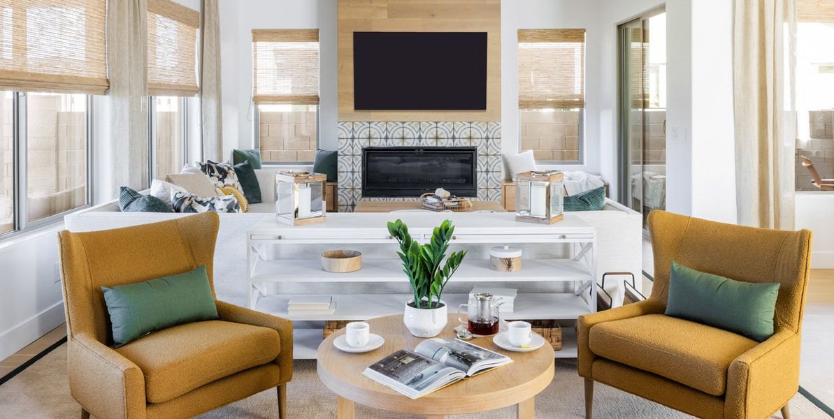 Furnished interior view inside a new home in Overlook at The Dells, Prescott (Image 17). Furnished interior view inside a new home in Overlook at The Dells, Prescott (Image 17).