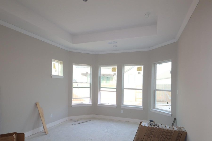 In-progress construction of a new home in Grand Central Park 55' Homesites, Conroe, TX (Image 6).