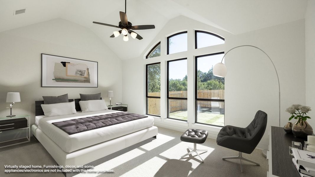 Furnished interior view inside a new home in Parkside On The River 60', Georgetown (Image 6).