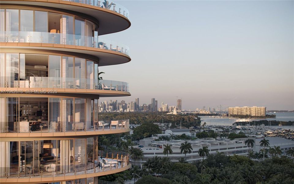 Condo located in Miami, FL showcasing its design and architecture (Image 3).