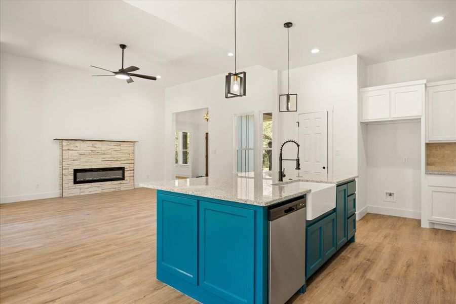Furnished interior view inside a new home in , Bluff Dale (Image 6).