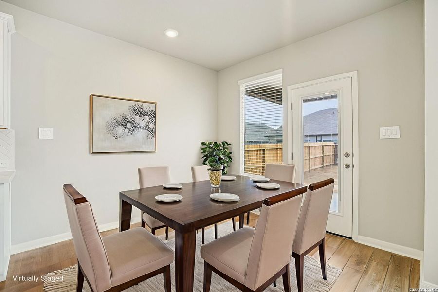 Furnished interior view inside a new home in Estancia Ranch - Classic Series, San Antonio (Image 6).