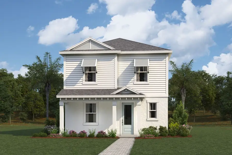 Representative exterior photo of a completed home built from the Seashell by Mattamy Homes in SeaWinds, St. Petersburg, FL (Image 1). Representative exterior photo of a completed home built from the Seashell by Mattamy Homes in SeaWinds, St. Petersburg, FL (Image 1).
