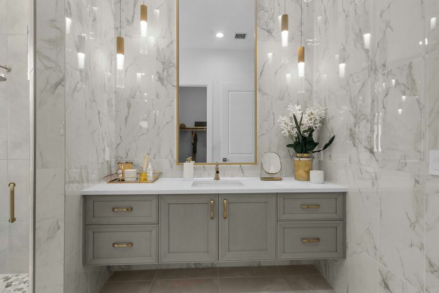 2D floor plan layout for the Indigo by GHO Homes in Seaglass, Vero Beach, FL (Image 97).