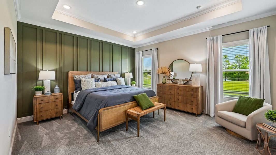 Furnished interior view inside a new home in Vero Lake Estates, Vero Beach (Image 13).