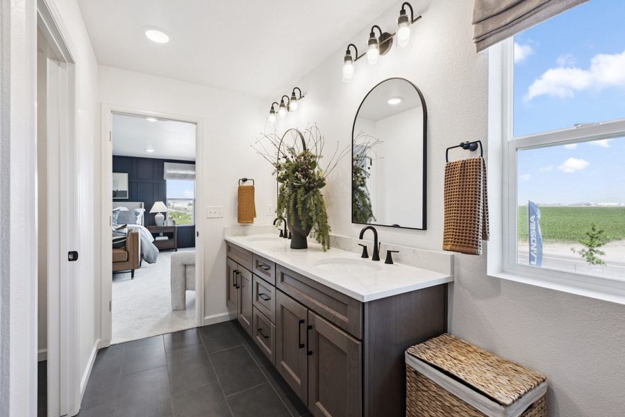 Representative furnished interior of a home built from the Jansen by Landsea Homes in Cherry Meadows, Brighton (Image 51).