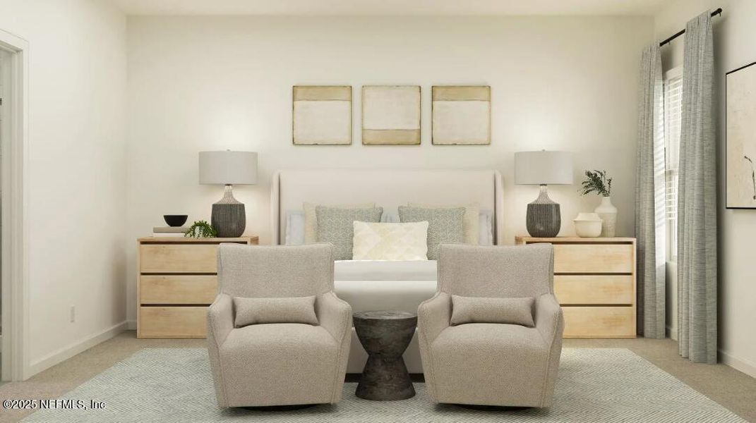 Furnished interior view inside a new home in Tributary: Tributary Royal Collection, Yulee (Image 4).