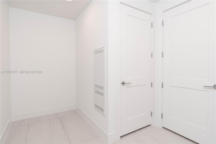 Master bedroom walk in closet