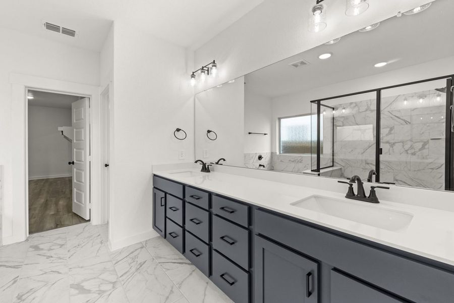 Representative furnished interior of a home built from the Boxwood III Attwater Signature by Brohn Homes in Attwater, Waller (Image 9).