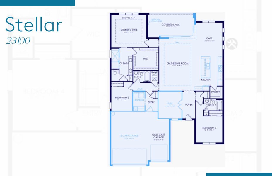 2D floor plan layout of this home in Terreno, Naples, FL (Image 2). 2D floor plan layout of this home in Terreno, Naples, FL (Image 2).