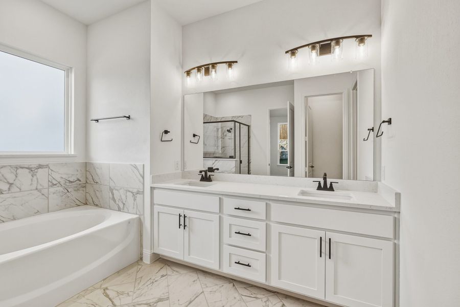 Furnished interior view inside a new home in Wildflower Ranch, Fort Worth (Image 8).