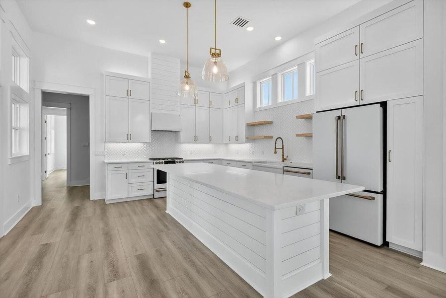 Furnished interior view inside a new home in , Port Aransas (Image 9).