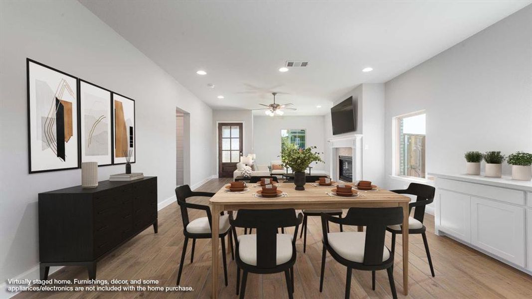 Furnished interior view inside a new home in The Heights At Uptown Celina 45', Celina (Image 6). Furnished interior view inside a new home in The Heights At Uptown Celina 45', Celina (Image 6).