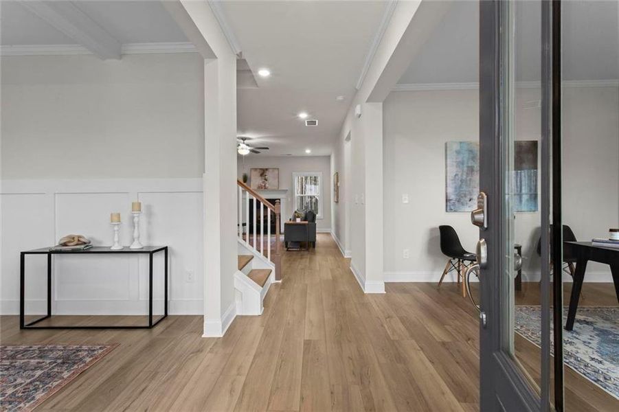 Furnished interior view inside a new home in , Dallas (Image 12).