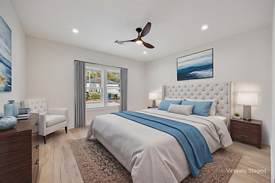 Furnished interior view inside a new home in , Dallas (Image 33).