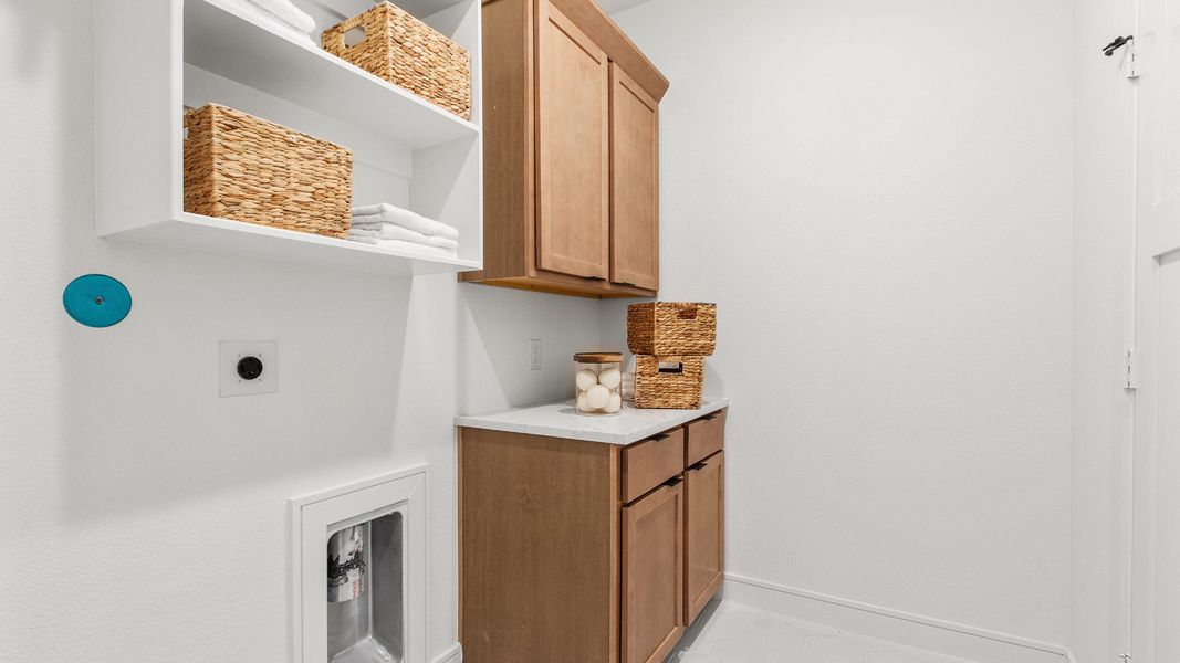 Representative furnished interior of a home built from the Tivoli by Brightland Homes in Bridgeland Central, Cypress (Image 16).